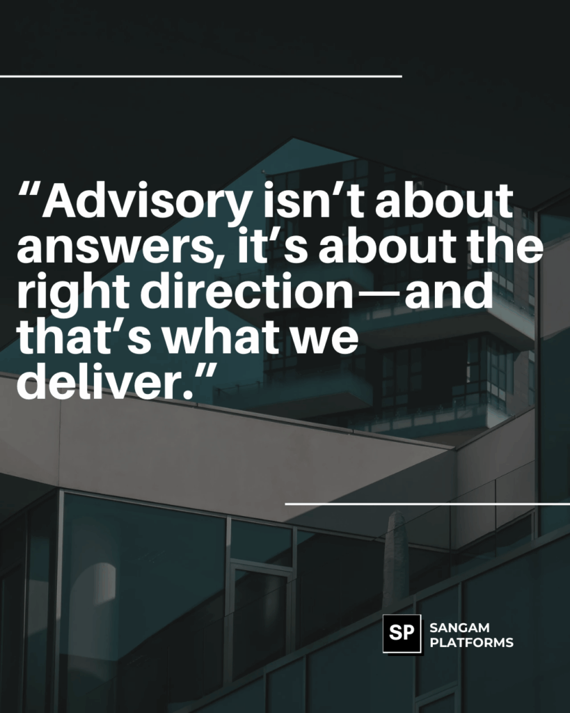 “advisory isn’t about answers, it’s about the right direction—and that’s what we deliver.” (instagram post (45))